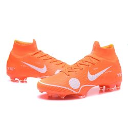 Nike Mercurial Superfly VI Elite FG - Blanco roto Naranja_7.jpg